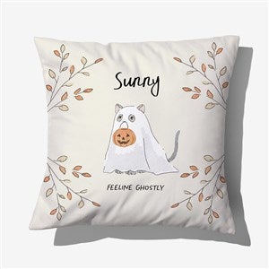Halloween Paws Personalized 14 Throw Pillow - 58152-S