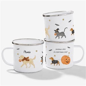 Halloween Paws Personalized 12 oz. Camp Mug - 58153-S
