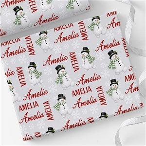 Storybook Christmas Personalized Wrapping Paper Roll - 18ft Roll - 58249-L