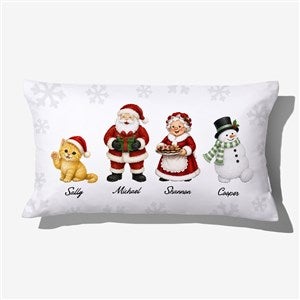 Storybook Christmas Personalized Lumbar Throw Pillow - 58250-LB