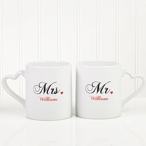 Mr. and Mrs. Collection Personalized Mugs - 5829