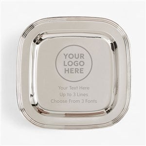 Personalized Logo Silver Tray - 58336