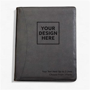 Personalized Full Size Black Portfolio - 58392