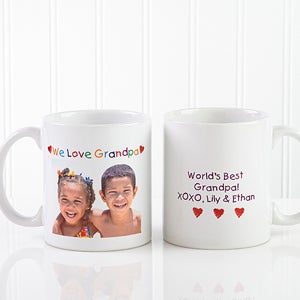 Personalized Photo Message Ceramic Coffee Mug - Loving You  - 5841-W