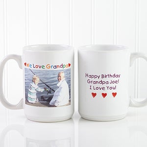 Personalized Photo Message Large Ceramic Coffee Mug - Loving You  - 5841-L