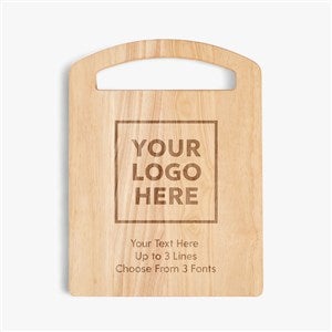 Engraved Logo 16x12 Rubberwood Handle Cutting Board - 58416