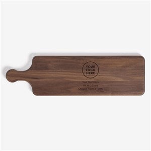 Corporate Engraved Walnut Paddle Serving Board - 58425