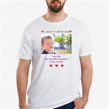 Loving Him Photo Personalized Hanes® Adult T-Shirt - 5844-CT