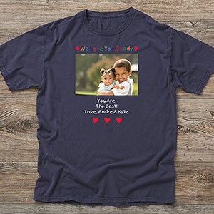 Loving Him Photo Personalized Hanes Adult ComfortWash T-Shirt - 5844-CWT