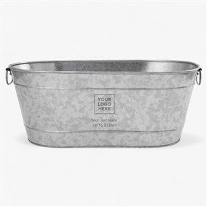 Personalized Logo Galvanized Beverage Tub - 58559