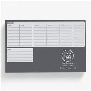 Personalized Logo Weekly Planner 11quot;x17quot; - 58583
