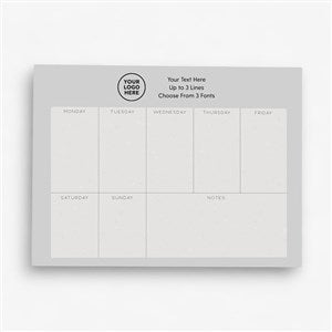 Personalized Logo Weekly Planner 8.5quot;x11quot; - 58584