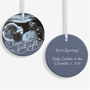 Baby Sonogram Photo Personalized Christmas Ornament - 2-Sided - 5865-2