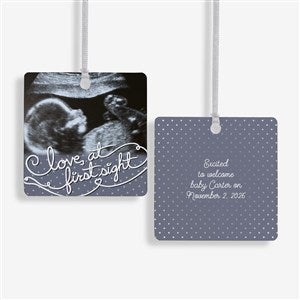 Our Personalized Sonogram Square Photo Ornament - 5865-2M