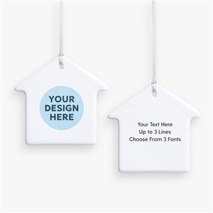 Personalized Logo Double Sided House Ornament - 58655-2