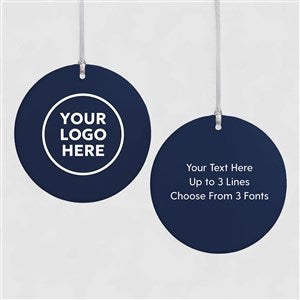 Personalized Logo 2-Sided Ornament - 3.75” - 58676-1L