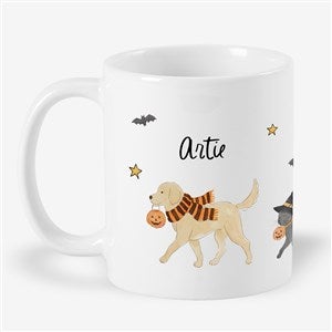 Halloween Paws Personalized Coffee Mug 11 oz.- White - 58727