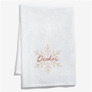 Personalized Holiday Snowflake Towel by Jessie James Decker - 58758