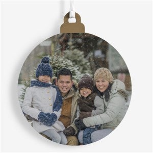 Picture It! Personalized White Wood Ornament - 58781