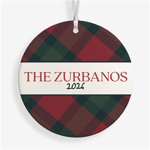 Heritage Christmas Personalized Ornament-3.75 Matte - 1 Sided - 58797-1L