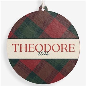 Heritage Christmas Personalized Ornament-3.75 Wood - 1 Sided - 58797-1W