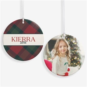 Heritage Christmas Personalized Ornament-3.75 Matte - 2 Sided - 58797-2L