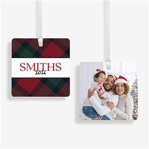 Heritage Christmas Personalized Ornament-2.75 Metal - 2 Sided - 58797-2M