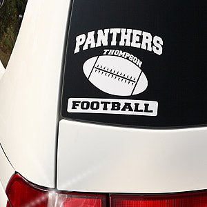 Sports Personalized Window Decals - 5882