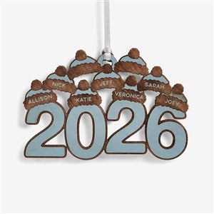 2026 Personalized Wood Ornament- Blue Stain - 59194-B