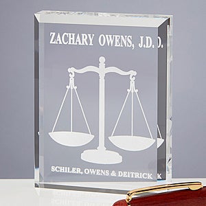 The Lawyer Personalized Paperweight - 6036