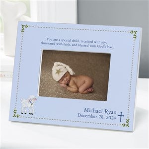 Christened With Faith Personalized 4x6 Tabletop Frame- Horizontal - 6110