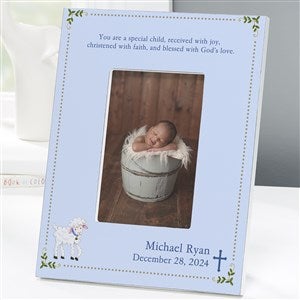 Christened With Faith Personalized 4x6 Tabletop Frame - Vertical - 6110-V