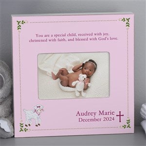 Christened With Faith Personalized 4x6 Box Frame - Horizontal - 6110-BH