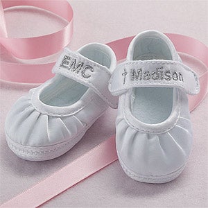 Personalized Mary Jane Christening Shoes - 6121