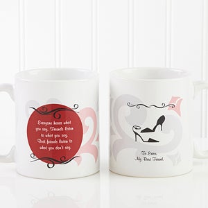 Personalized Coffee Mugs for Her - What Friends Are For - 6241-S