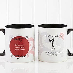 What Friends Are For Personalized Coffee Mug 11oz.- Black - 6241-B