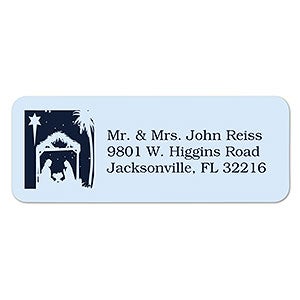 Away In A Manger Return Address Labels - 6535