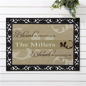 Personalized Religious Doormat - You Are Blessed  - 6546-S