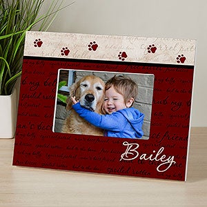 Mans Best Friend Personalized Frame - 4x6 Tabletop Horizontal - 6551