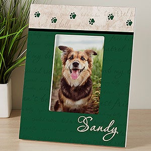 Mans Best Friend Personalized Frame - 4x6 Tabletop Vertical - 6551-V