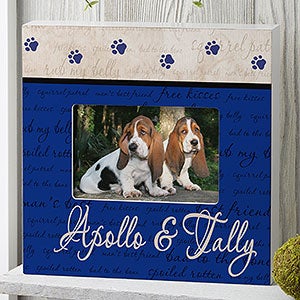 Mans Best Friend Personalized Frame - 4x6 Box Horizontal - 6551-BH