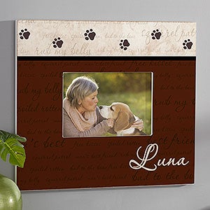 Mans Best Friend Personalized Frame - 5x7 Wall Horizontal - 6551-WH