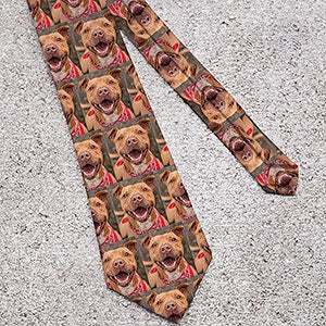 Pet Photo Collage Personalized Mens Tie - 6571