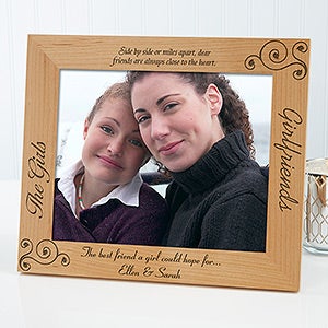 Personalized Girlfriends Picture Frames - Best Friends - 8 x 10 - 6711-L