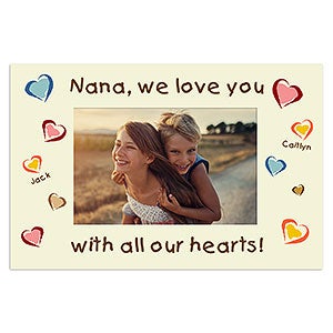 All Our Hearts Personalized Photo Magnet - 6717