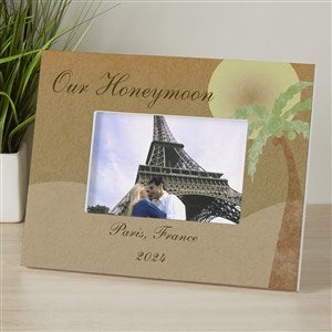 Personalized Honeymoon Picture Frame - 4x6 Tabletop - 6730
