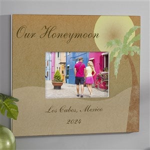 Personalized Honeymoon Picture Frame - 5x7 Wall - 6730-W