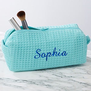 Ladies Embroidered Mint Makeup Bag - 6797-M