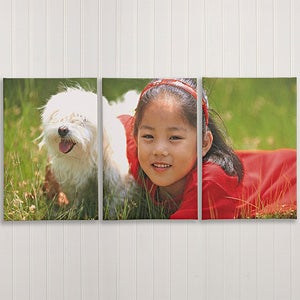 Three Panel Split Photo Canvas Prints - 12x18 - 6878-3-12x18