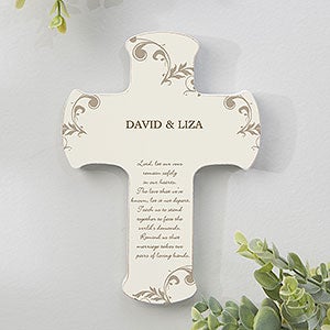 Our Marriage Blessing Personalized Cross - 5x7 - 6887-S